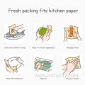 Disposable white kitchen cleaning cloths